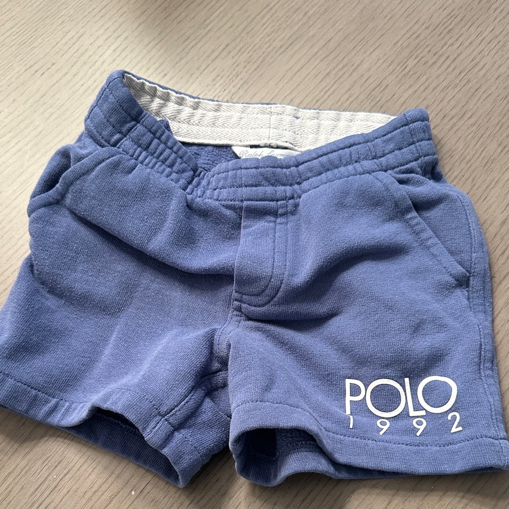 Polo by Ralph Lauren Blue Kids Pull-On Shorts with Polo 1992 Logo